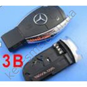 MERCEDES Контейнер рыбка с ключом и платой под 315Mhz(M036)