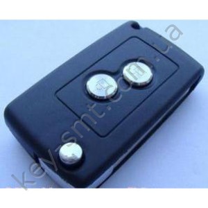 PEUGEOT Корпус выкидного ключа 307, 2 кнопки (01.02.03/07 KIT)