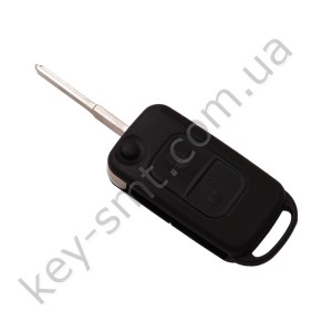Корпус выкидного ключа Mercedes E-class и другие, 2 кнопки, лезвие HU64, бнз ИК порта /D