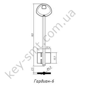 Гардиан-6  (103x17.7x22.4мм) (4.9мм) (белый) Аргус-2