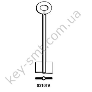 8310TA /Silca/ (kl=105, F1=17, F2=14.7, D1=5.5, D2=3.7, R=25)