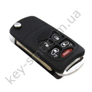 Корпус выкидного ключа Chrysler 4+1 кнопки, лезвие СY22 /D