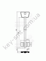Тула удлиненная TLU1D 110mmх24,2mmх11,3mmх5,4mm DV526