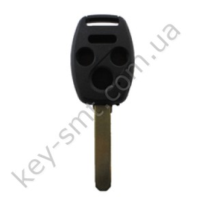 Корпус ключа Honda Accord, Honda Civic и другие, 3+1 кнопки, лезвие HON66, с местом под чип /D