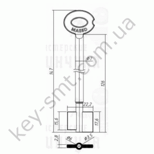 Мауэр 5 MAE5D Mauer /147mmx15,6mmх22,2mmх17,6mm ф3,5 (DV498)