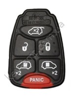 Chrysler кнопки (резиновые) для ключа, 5+1 кнопки /D