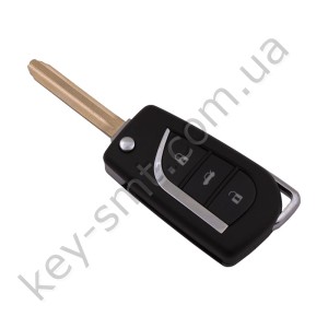 Корпус выкидного ключа Toyota Avensis и другие, 3 кнопки, лезвие TOY48 /D