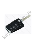 Корпус выкидного ключа Volkswagen Golf 7, 3 кнопки, лезвие HU66, #2 /D