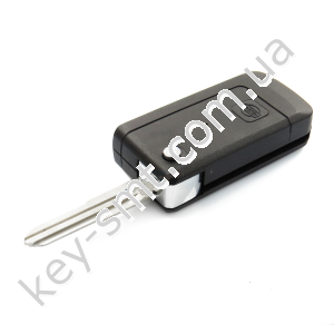 Корпус выкидного ключа Nissan Bluebird, 1 кнопка, лезвие NSN11, под переделку /D