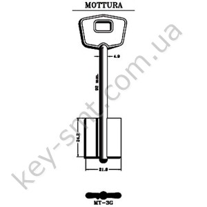 МТР-5  - Mottura_MT-3G /J//93х24.5мм/д-4,8мм/ Желтый