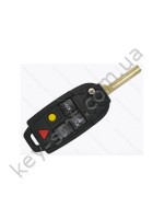 Корпус выкидного ключа Volvo S60, V70, XC70, S80, XC90, 4+1 кнопки /D