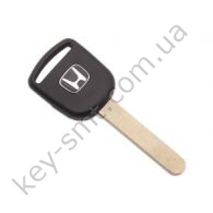 Корпус ключа с местом под чип Honda Accord, Civic и другие, лезвие HU66, лого хром /D