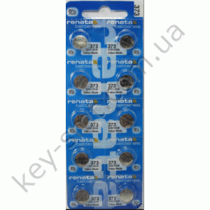 373 Renata батарейка (оксид серебра 1.55V) (9.5x1.6mm) (29mAh)