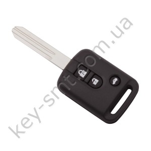 Корпус ключа Nissan 3 кнопки, лезвие NSN14 /D