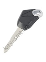 Корпус ключа с местом под чип Kawasaki ER-6, NINJA 1000 и другие, лезвие KW14, черный /D