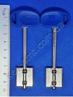 Mottura MY KEY (100mm) синий. Для замков MY KEY серий 52Y, 52YR, 54Y (оригинал с правым упором)