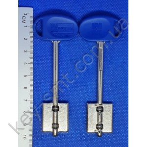 Mottura MY KEY (100mm) синий. Для замков MY KEY серий 52Y, 52YR, 54Y (оригинал с правым упором)