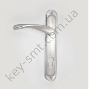 Ручка дверная Imperial BRAVO STL 85 мм SN/CP сатен-хром