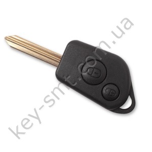 Корпус ключа Citroen/Peugeot Berlingo, Evasion и другие, 2 кнопки, лезвие SX9 /D