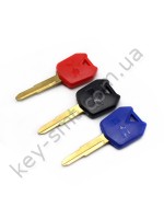 Корпус ключа с местом под чип Kawasaki NINJA ZX-14R, Kawasaki NINJA ZX-6R и другие, синий /D