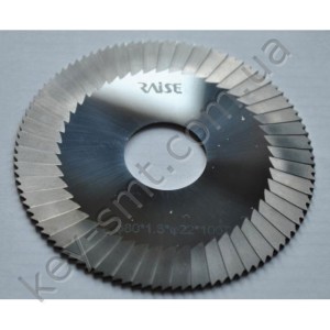 Фреза отрезная (Ф80х1,3хФ22х100Т) CARBIDE с боковыми срезами /Reise/
