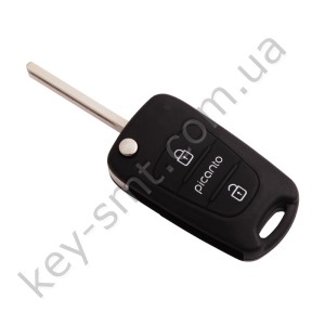 Корпус выкидного ключа Kia Picanto, 3 кнопки, лезвие TOY48 /D
