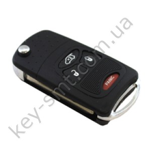 Корпус выкидного ключа Chrysler, 3+1 кнопки, тип 2, лезвие СY22, под переделку /D