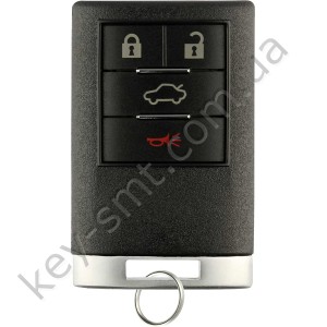 Корпус смарт ключа Cadillac XLR, CTS, DTS, STS, XTS, ATS, 3+1 кнопки /D