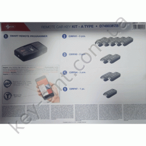 D749038ZB KIT A REMOTE CAR KEY PROG(компплект для программирования универсальных авто-пультов Silca-1 шт,(10шт-пуль,5 шт-CIRFH1.CIRFH3-2шт,CIRFH4-2,CIRFH7-1)