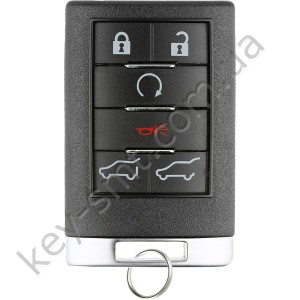 Корпус смарт ключа Cadillac, 5+1 кнопки /D