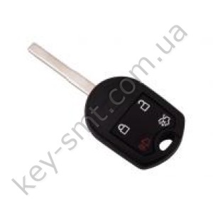 Корпус ключа Ford Fiesta, 3+1 кнопки, лезвие HU101 /D