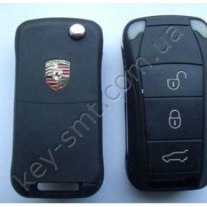 PORSCHE Корпус выкидного ключа 3кн. HU66 (01.02.03/48/01 KIT)