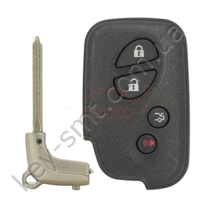 Корпус смарт ключа Lexus RX350, CT200H, RX450H, 3+1 кнопки /D