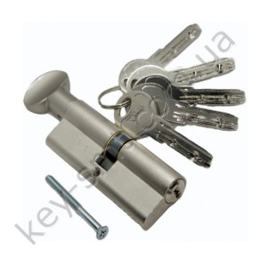 Цилиндр KALE 164 SM/80(40x40) никель с вертушкой
