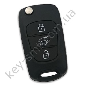 Корпус выкидного ключа Hyundai Accent 3 кнопки, лезвие TOY48 /D