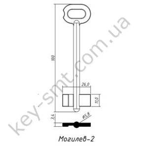 Могилев-2  (100x11x26мм) (5.8мм)